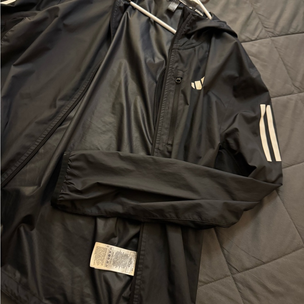 Adidas Women's Black Windbreaker Jacket - Picture 2 of 10